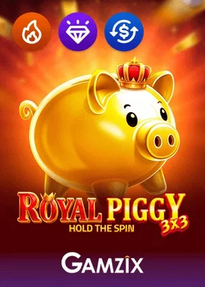 3x3 Royal Piggy Hold the Spin pokie by Gamzix at Mega Medusa