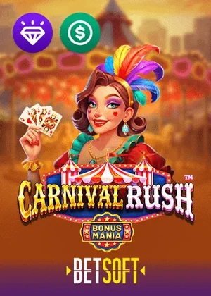 Carnival Rush pokie by Betsoft at Mega Medusa